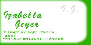 izabella geyer business card